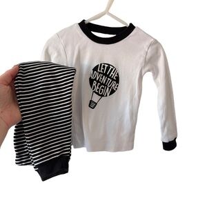 Petit Lem Let The Adventure Begin Baby Pajama Set